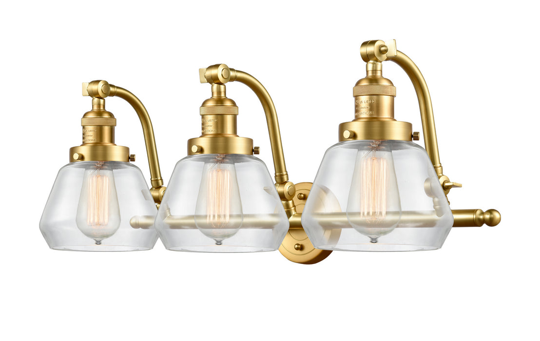 Innovations 515-3W-SG-G172 Three Light Bath Vanity, Satin Gold