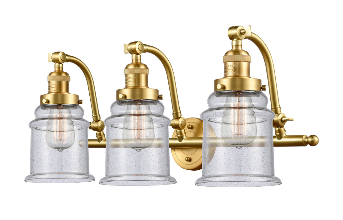 Innovations 515-3W-SG-G184 Three Light Bath Vanity, Satin Gold