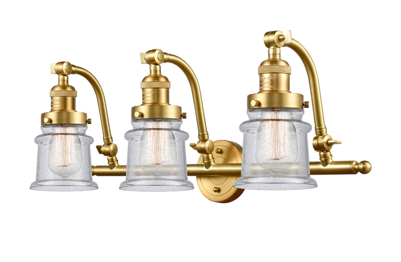 Innovations 515-3W-SG-G184S Three Light Bath Vanity, Satin Gold