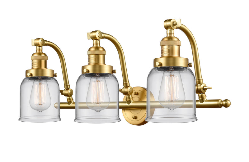 Innovations 515-3W-SG-G52 Three Light Bath Vanity, Satin Gold