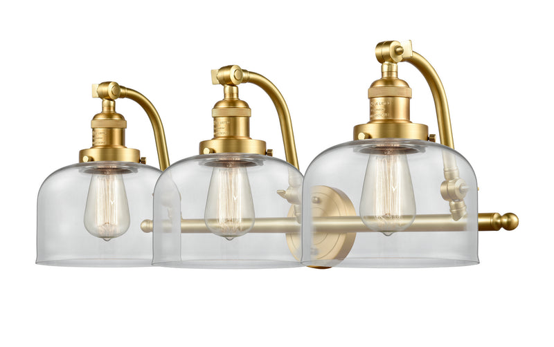 Innovations 515-3W-SG-G72 Three Light Bath Vanity, Satin Gold