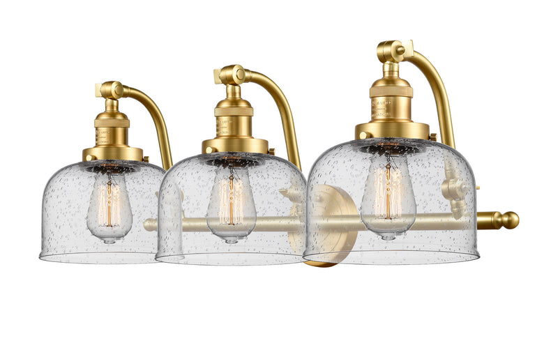 Innovations 515-3W-SG-G74 Three Light Bath Vanity, Satin Gold