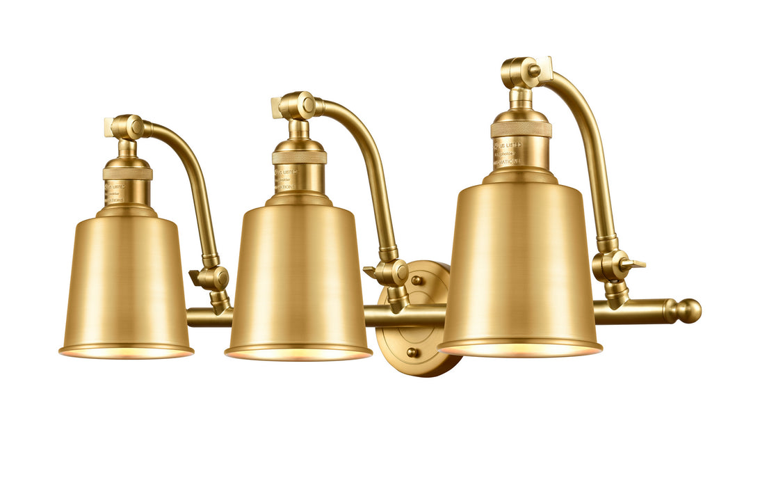 Innovations 515-3W-SG-M9-SG Three Light Bath Vanity, Satin Gold