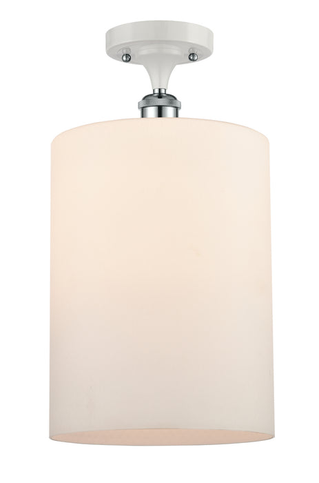 Innovations 516-1C-WPC-G111-L-LED LED Semi-Flush Mount, White Polished Chrome