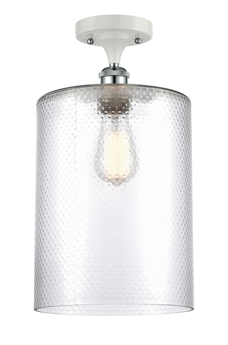 Innovations 516-1C-WPC-G112-L-LED LED Semi-Flush Mount, White Polished Chrome