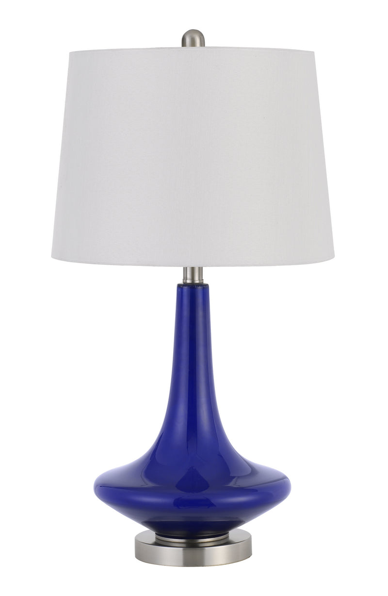 Cal Lighting BO-2960TB-2 Two Light Table Lamp, Royal Blue