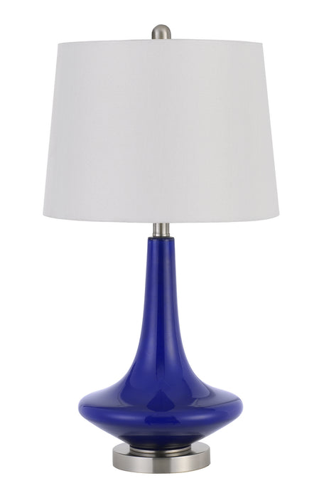 Cal Lighting BO-2960TB-2 Two Light Table Lamp, Royal Blue