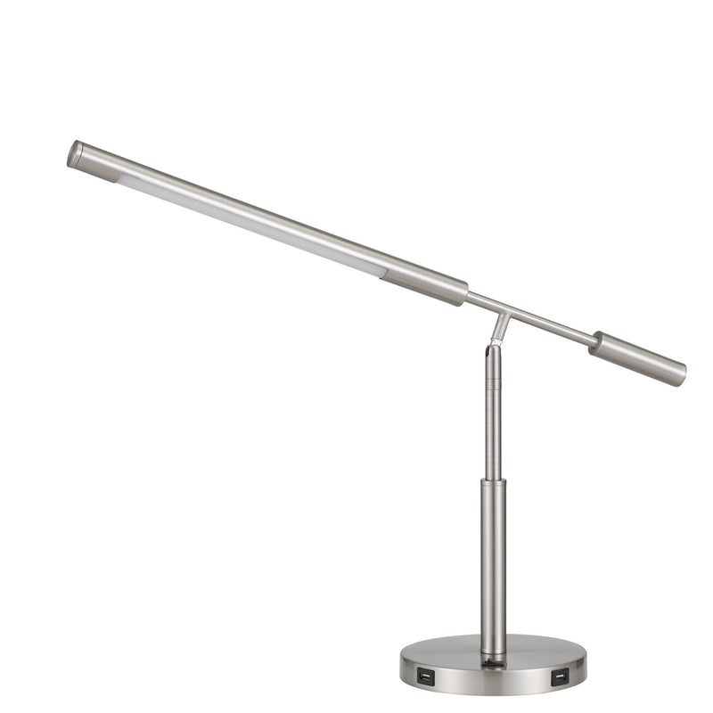 Cal Lighting BO-2967DK LED Desk Lamp, Brushed Steel