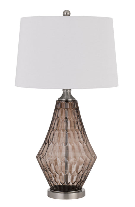 Cal Lighting BO-2970TB One Light Table Lamp, Smoky