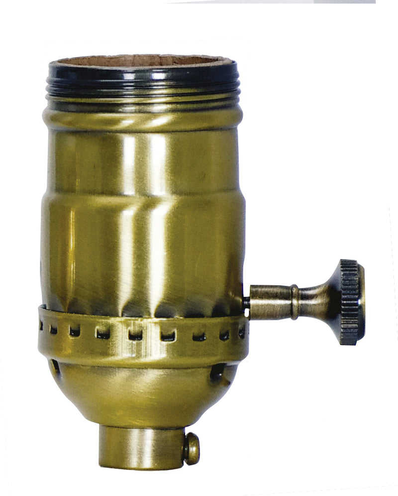 Satco 80-2356 Regular Ab S.B.3 Pc 3Way Tk Sk, Antique Brass
