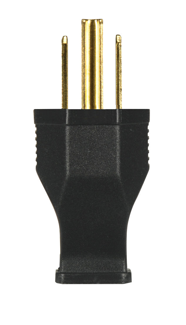 Satco 80-2412 Thermoplastic Hd Plug, Black