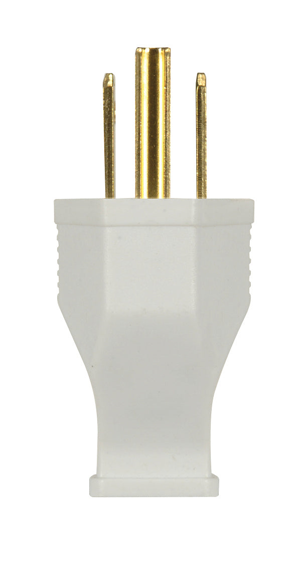 Satco 80-2413 Thermoplastic Hd Plug, White