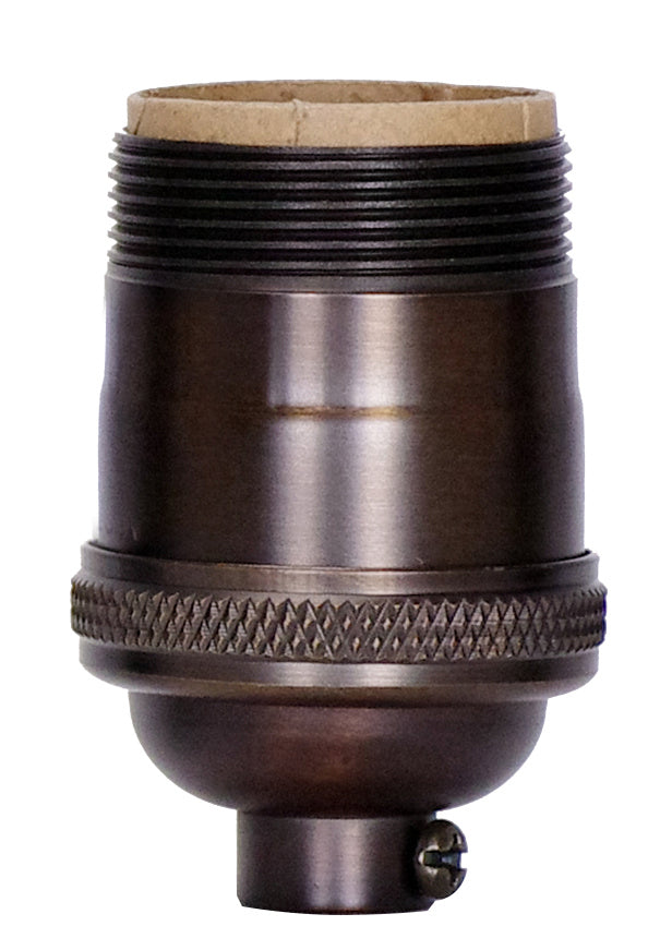 Satco 80-2423 Short Keyless Socket, Dark Antique Brass