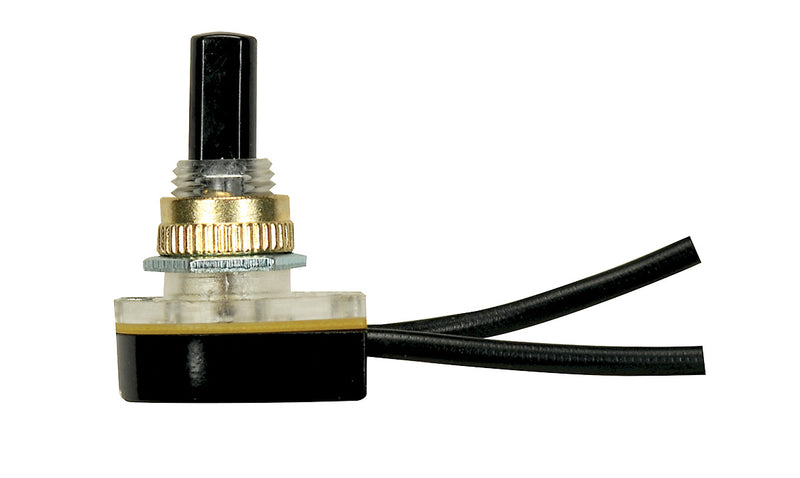 Satco 80-2468 On-Off Phenolic Rotary Switch, Brass