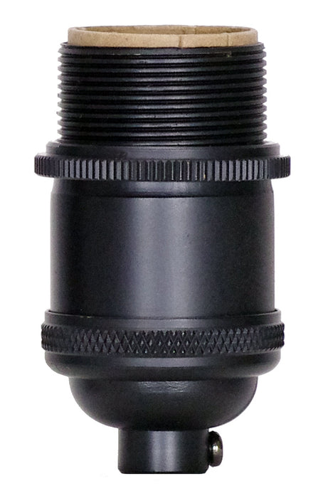 Satco 80-2478 4Pc Keyless Cast Socket, Black