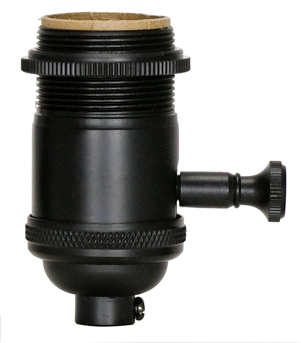 Satco 80-2480 4Pc 150 Dimmer Cast Socket, Black