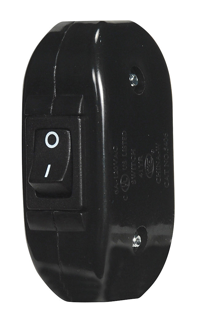 Satco 80-2496 Heavy Duty Feed Thru Switch, Black