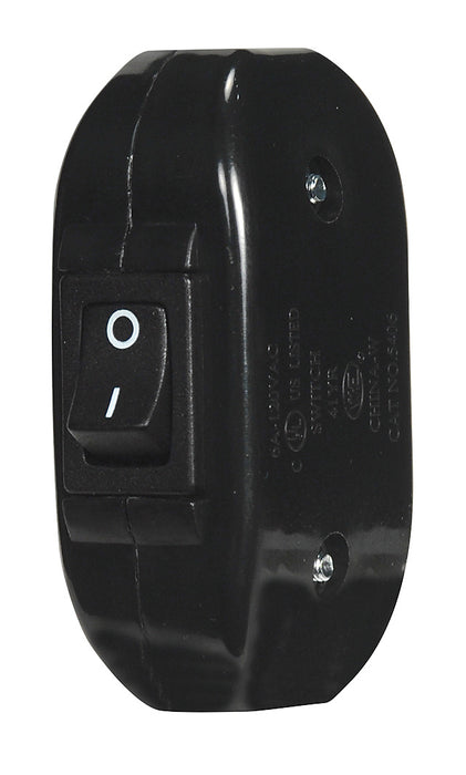 Satco 80-2496 Heavy Duty Feed Thru Switch, Black