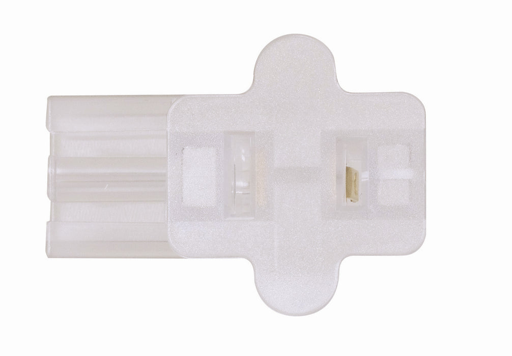 Satco 80-2518 Female Slide Plug, Clear Silver