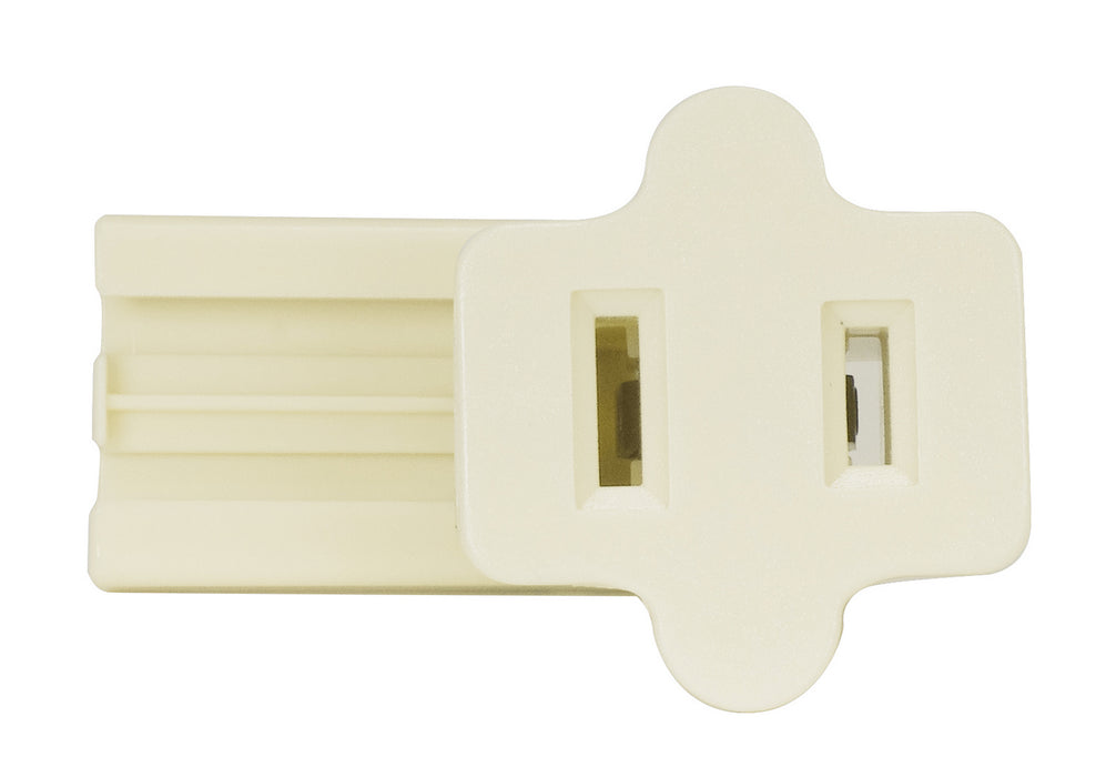 Satco 80-2520 Female Spt-2 Plug, Ivory