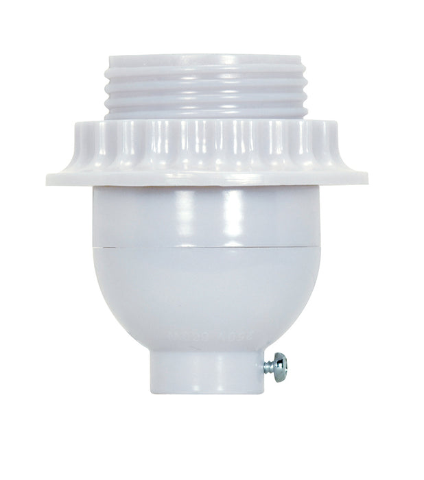 Satco 80-2530 Phenolic Short Keyless, White