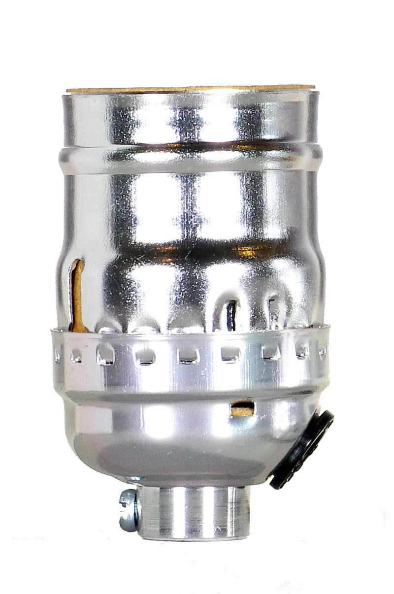 Satco 80-2531 Keyless Socket W/Side, Nickel