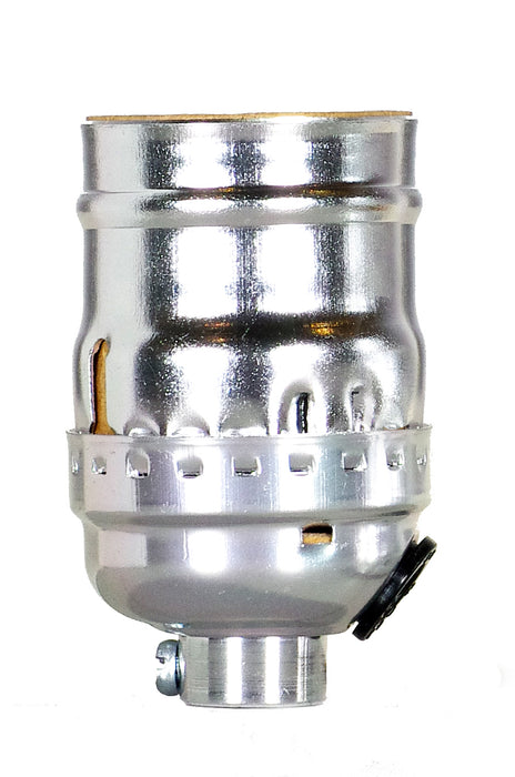 Satco 80-2531 Keyless Socket W/Side, Nickel