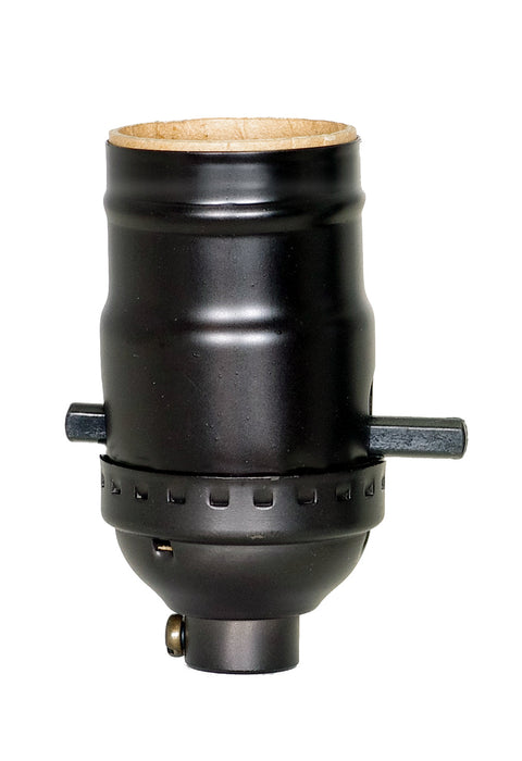 Satco 80-2538 On-Off Push Thru Socket, Dark Antique Brass