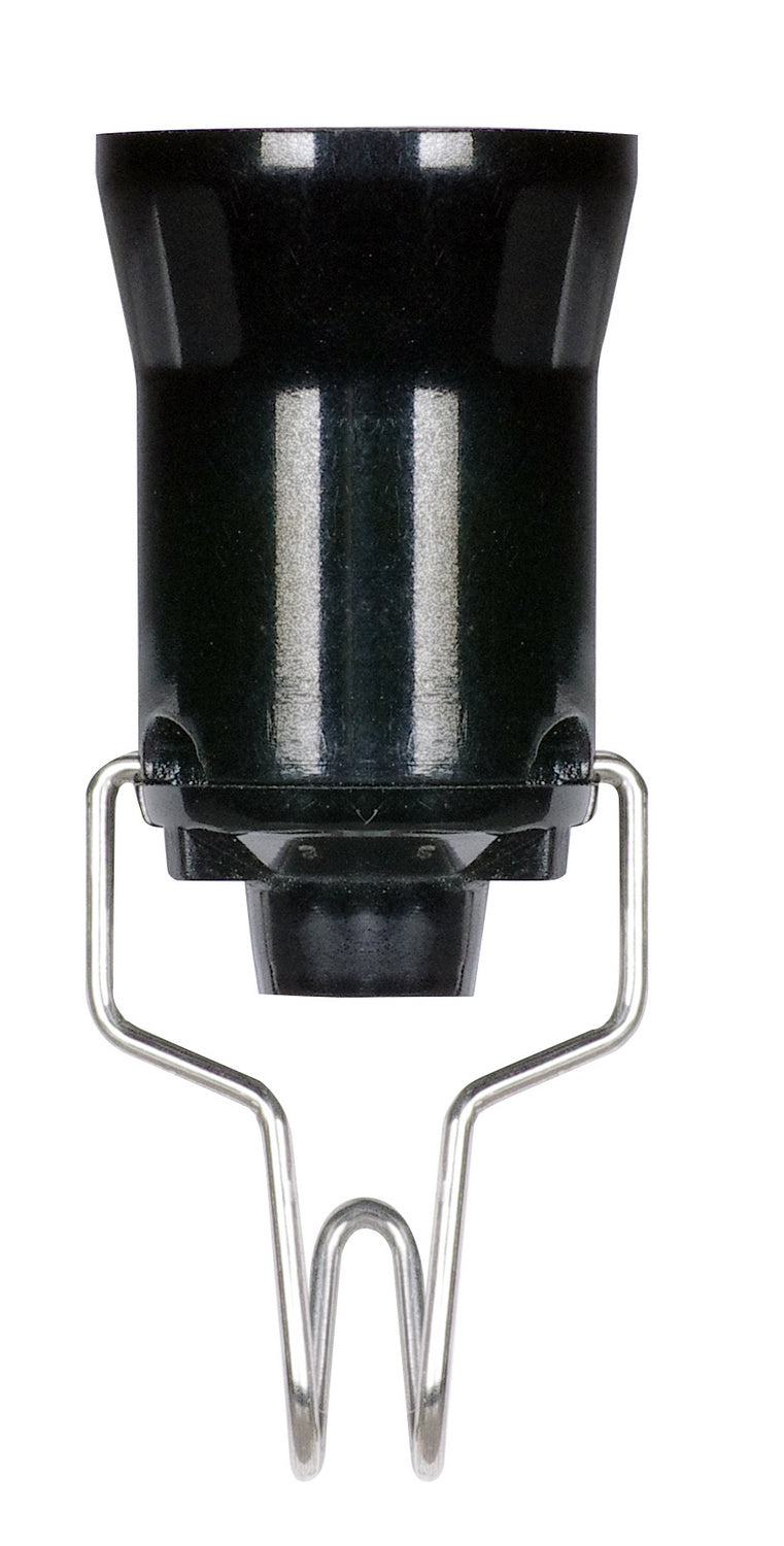 Satco 80-2548 Phenolic Candelabra Socket, Black