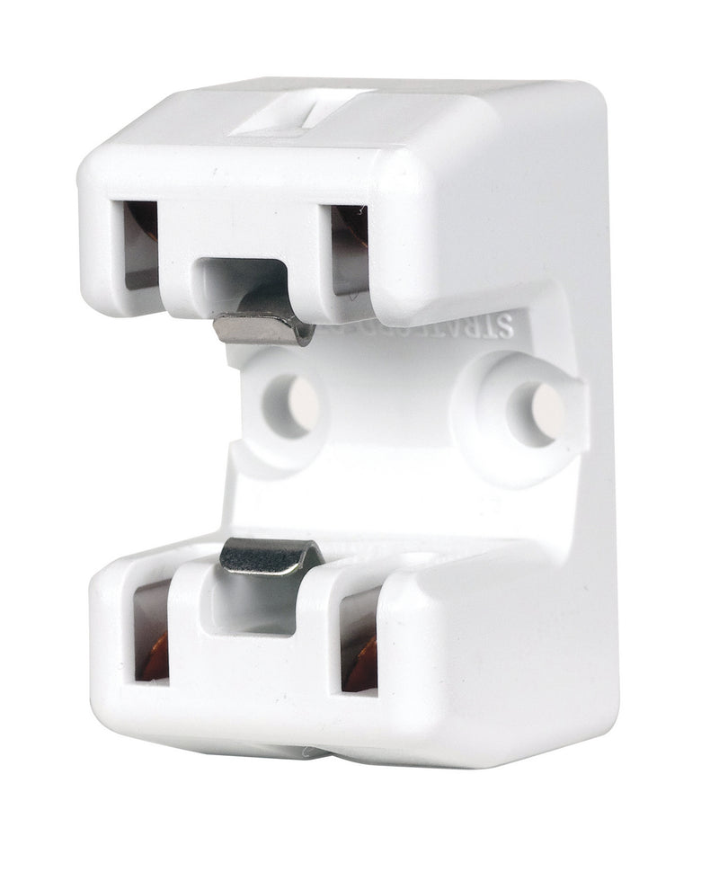 Satco 80-2589 2Gx13 Socket Snap/Screw Mount, White