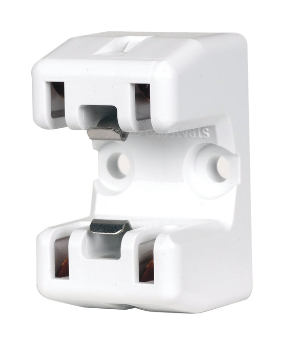 Satco 80-2589 2Gx13 Socket Snap/Screw Mount, White