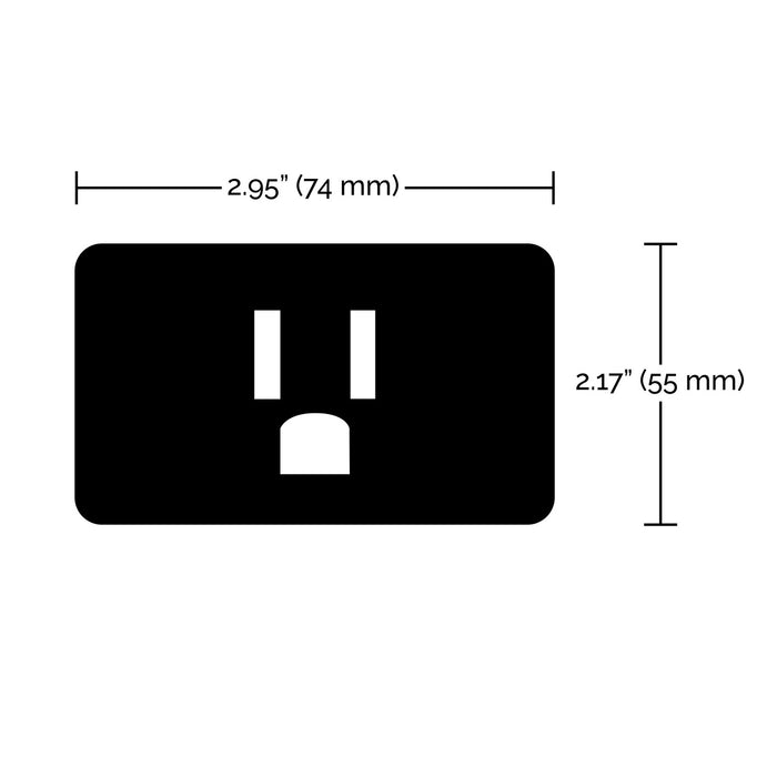 Satco S11270 WiFi Smart Plug, White