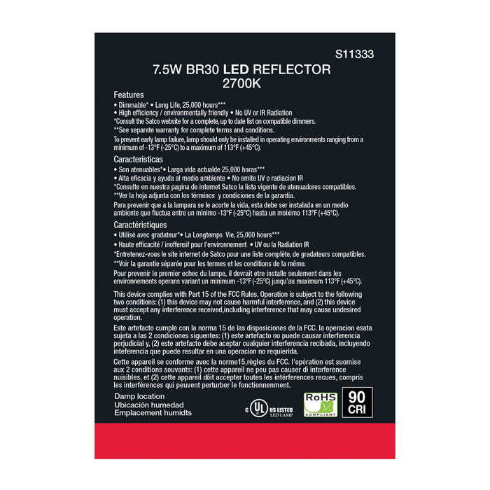 Satco S11333 Light Bulb, Gray