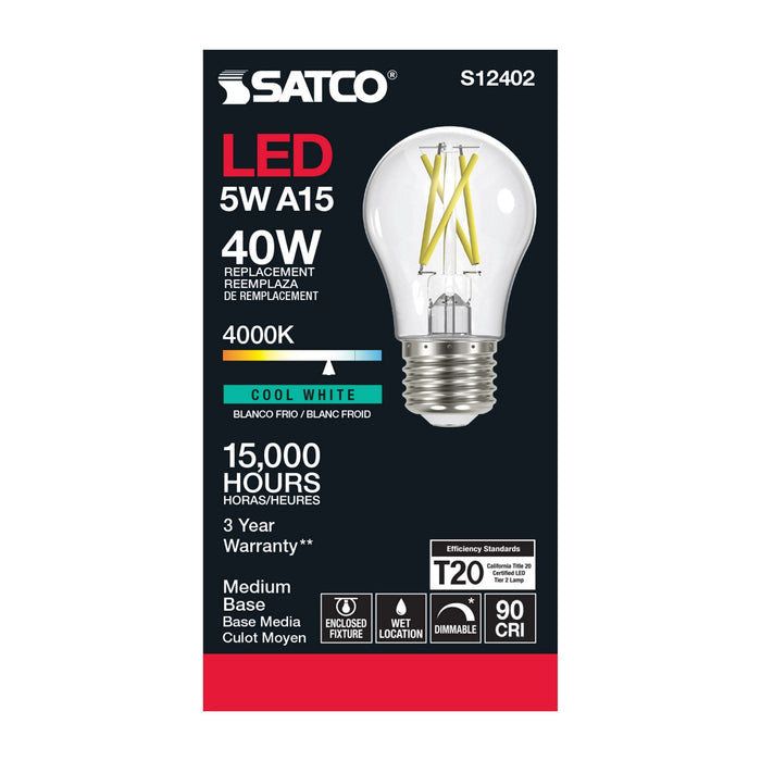 Satco S12402 Light Bulb, Clear