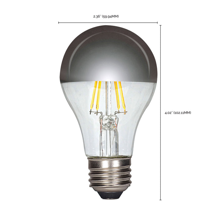 Satco S12421 Light Bulb, Silver Crown