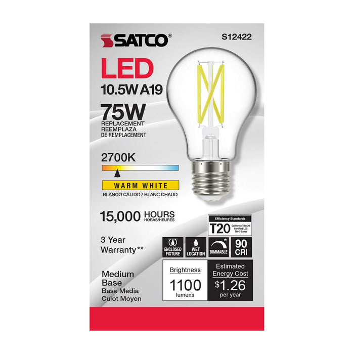 Satco S12422 Light Bulb, Clear