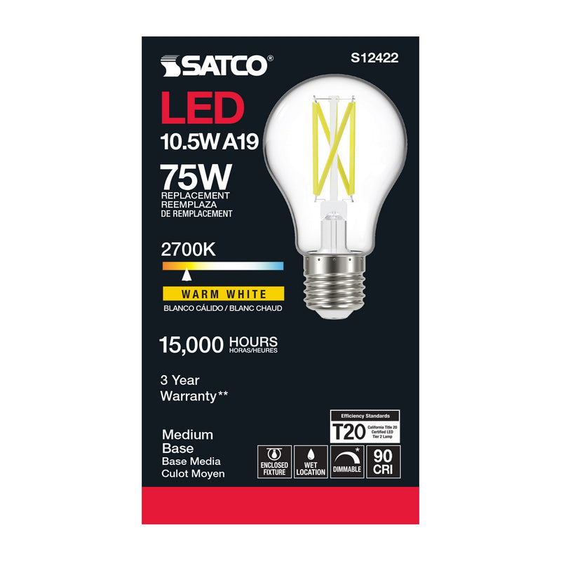 Satco S12422 Light Bulb, Clear