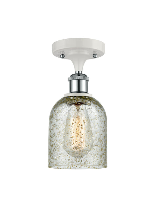 Innovations 516-1C-WPC-G259 One Light Semi-Flush Mount, White Polished Chrome
