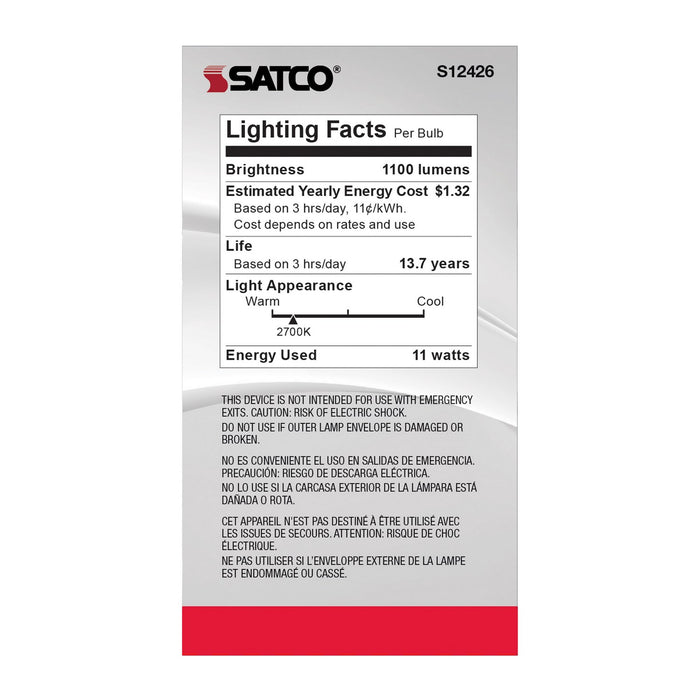 Satco S12426 Light Bulb, Soft White