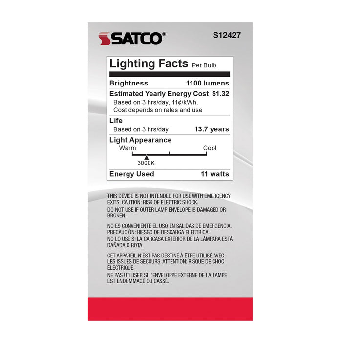 Satco S12427 Light Bulb, Soft White