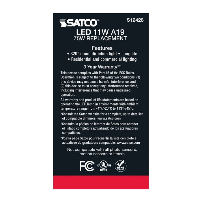 Satco S12428 Light Bulb, Soft White