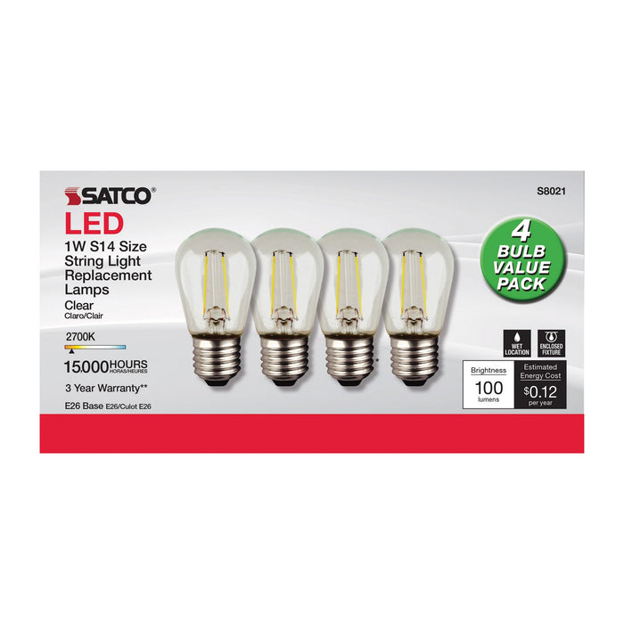 Satco S8021 Light Bulb, Clear