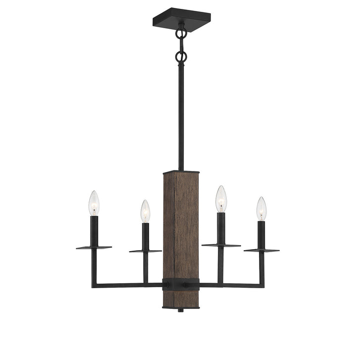 Meridian M10089DG Four Light Chandelier, Remington
