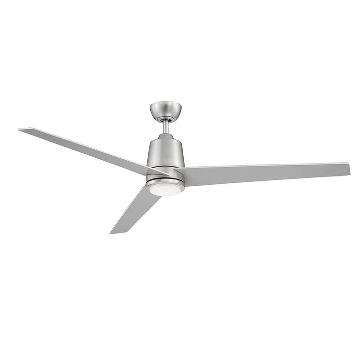 Meridian M2013BNRV 56" Ceiling Fan, Brushed Nickel