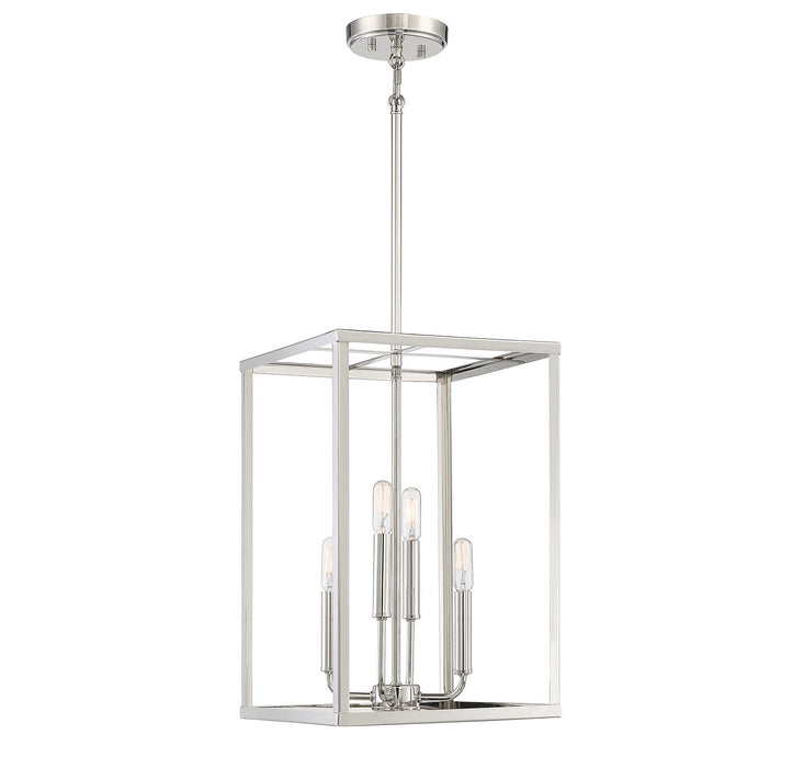 Meridian M30008PN Four Light Pendant, Polished Nickel