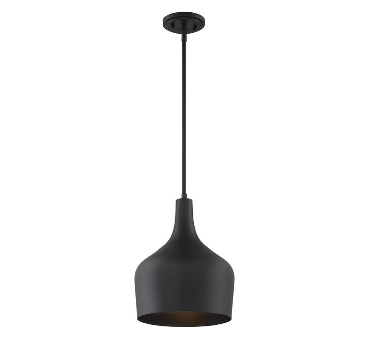 Meridian M70020MBK One Light Pendant, Matte Black