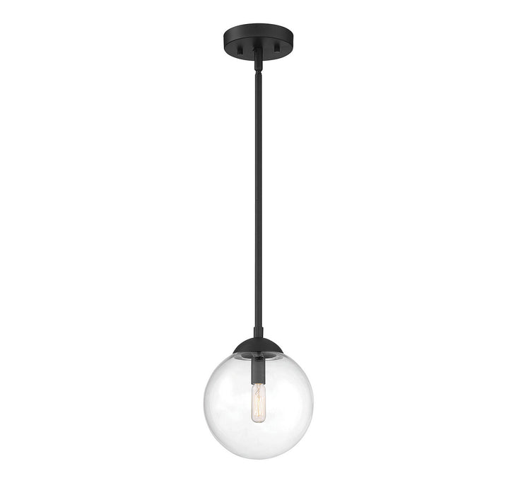 Meridian M70067MBK One Light Pendant, Matte Black
