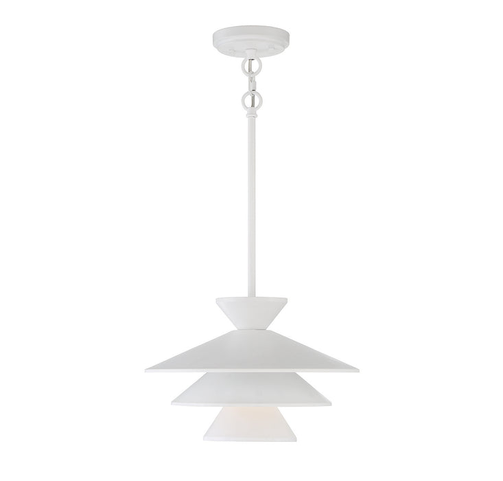 Meridian M70096WH One Light Pendant, White