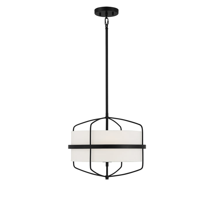 Meridian M70101MBK Three Light Pendant, Matte Black