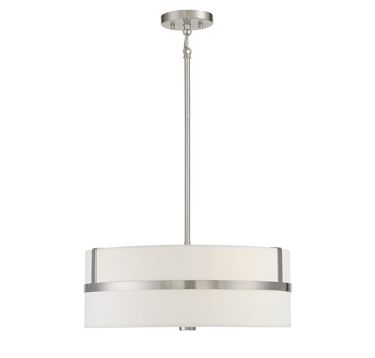 Meridian M70102BN Four Light Pendant, Brushed Nickel